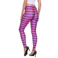 thumbnail image 6 of HDE Trendy Design Workout Leggings Fun Fashion Graphic Printed Cute Patterns Cheshire Stripes M, 6 of 6