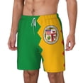 thumbnail image 5 of Mens Los Angeles California Flag 2 in 1 Quick Dry Swim Trunks with Compression Liner Beach Shorts, 5 of 6