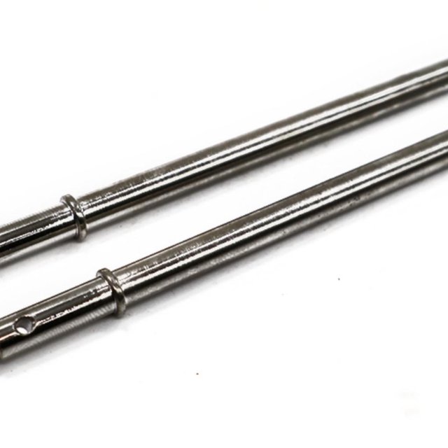 maskred 2pcs CNC Machined Rear CVD Shaft For RGT 1/10 86100JC RC Car Accessories Silver