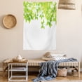 thumbnail image 2 of Leaves Tapestry, Freshening Background with Vibrant Leaves in Spring Flourishing Open Up Plant Theme, Wall Hanging for Bedroom Living Room Dorm Decor, 60W X 80L Inches, Green White, by Ambesonne, 2 of 5
