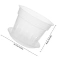 thumbnail image 2 of Phenofice 1 Set of Balcony Planter Transparent Plastic Rounded for Outdoor Use, 2 of 8