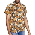 thumbnail image 2 of Yuyamidu Matching Outfits for Couples Hippie Shirt Men Womens Summer Dress Mens Button Down Shirt Asymmetrical Midi Dresses Matching Tropical Outfits for Couples, 2 of 5