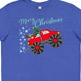 thumbnail image 4 of Inktastic Merry Christmas Santa Drives a Monster Truck Youth T-Shirt, 4 of 5