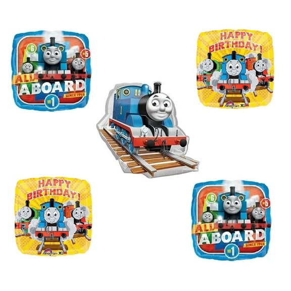 Thomas The Tank Train Engine Birthday Party Set Of 5 Balloons Decorations