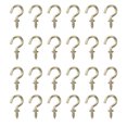 thumbnail image 1 of 100pcs Carbon Steel Screw-In Hooks Question Hanger Home Clothing Storage Hooks, 1 of 9