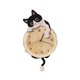 thumbnail image 1 of Reloj de pared con forma de gato, silencioso, para decoración del hogar, bonito y decorativo con péndulo. Estilo B, 1 of 9