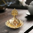 thumbnail image 6 of Esquirla Arabic Burner Cone Holder Ornament Portable Antique Candlestick Holder Metal Censer Burner for Wedding Mantel D, 6 of 8