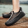 thumbnail image 6 of Men's Fashion Casual Summer Large Mesh  for Outdoor Water Play, Thick-Soled Anti-Slip Wear- Comfortable Sports Beach Shoes Breathable Hollow-Out Quick-Drying Water-Interference Wading Shoes, 6 of 10