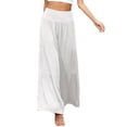 thumbnail image 3 of Pantalones de pierna ancha de cintura alta,Pantalones largos de mujer Pantalones largos de mujer altos Pantalones de pierna ancha de mujer diseñados para la precisión, 3 of 5