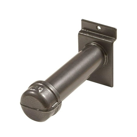 

4.5 Slatwall Pipe Straight Faceout Hook Heavy Duty Vintage Pipe Line Rack Gunmetal Grey 1 Unit