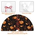 thumbnail image 4 of Lsque Halloween With Pumpkins Print Christmas Tree Skirt, Tree Skirt with Ties or Velcro, Perfect for Holiday Decorations, Halloween, and New Year-30", 4 of 7