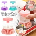 Kitchen Wash Pot Dish Brush Clean Utensils with Washing Up Liquid Soap