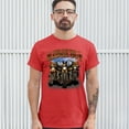 thumbnail image 3 of Tee Hunt Who Let The Hawgs Out T-Shirt Biker Motorcycle Gang Live to Ride Men's Tee, Red, X-Large, 3 of 5