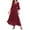 Wine, variant on Ayolanni Black Tunic Dresses for Women 2025 Flare Long Sleeve Solid Maxi Dresses Women Dresses for Church for Seniors L