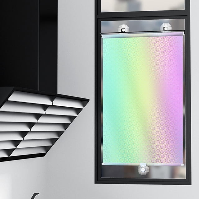 Cortina de sombra de ventana perfecl enrollable 40x125cm Plata