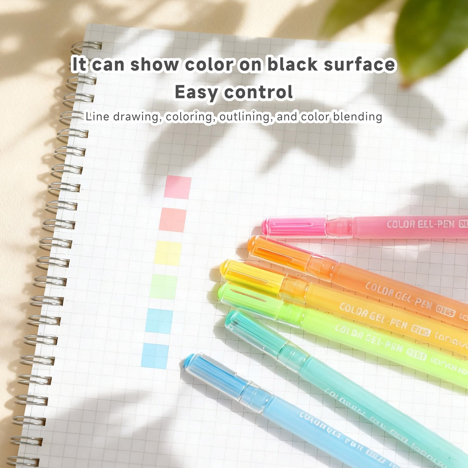 Weloille Acrylic Gel Pen Set, 12-Piece Hand Accounting Art Pens, Fine Tip Painting Pens for Creative Drawing and Writing