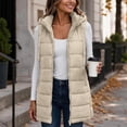 thumbnail image 6 of MaFYtyTPR Women's Long Puffer Vest Hooded Quilted Zip Up Sleeveless Jacket with Pockets Winter Lightweight Padded Warm Waistcoats, 6 of 6