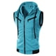 thumbnail image 2 of Fashion Men's Summer Casual Hooded Color T-shirt Short Sleeve Top Blouse 5XL, 2 of 2