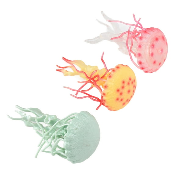 Jellyfish Model, Jellyfish Decorations Soft Innoxious Jellyfish Figurines For Nursery For Home For Kindergarten 3Pcs
