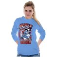thumbnail image 5 of Street Fighter Chun Li Hustle Queen Women's Long Sleeve T Shirt Brisco Brands S, 5 of 6