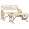 thumbnail image 2 of vidaXL 4 Piece Garden Lounge Set Solid Wood Fir, 2 of 5