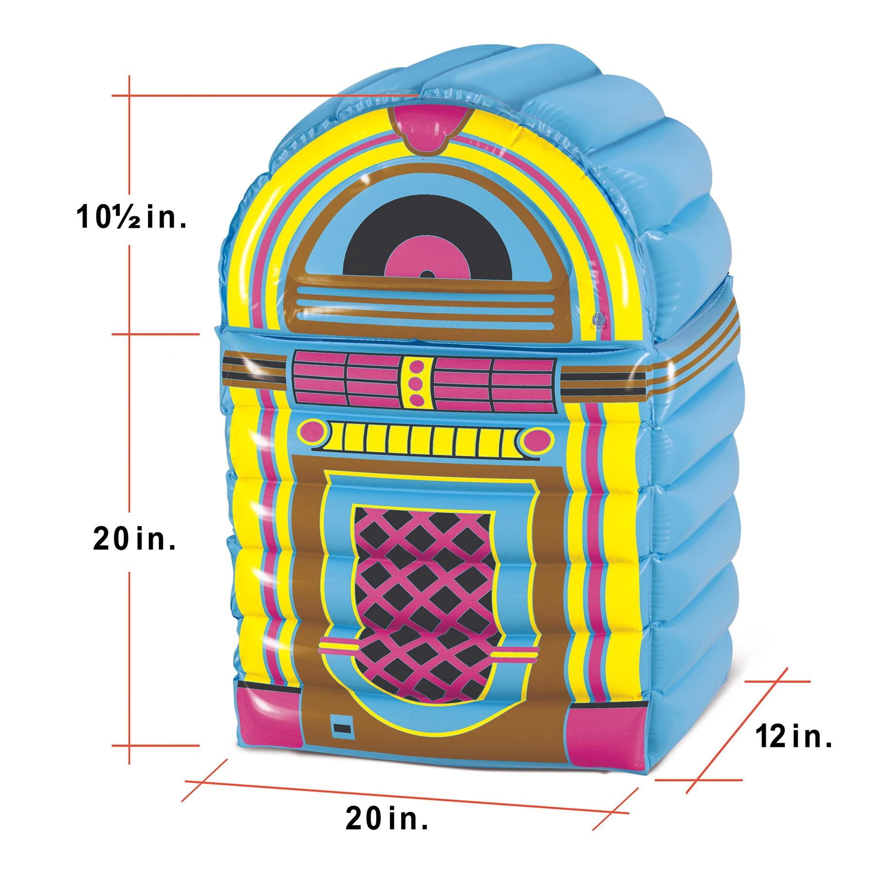 6 Pack Beistle Inflatable Jukebox Party Cooler