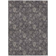 thumbnail image 2 of 8' X 10' Taupe And Beige Floral Washable Indoor Outdoor Area Rug, 2 of 5