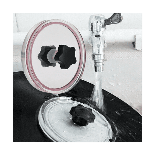 Vinyl Record Cleaner Clamp Record Label Saver Acrylic Cloth Protective Clip Vinyl Player Accessories