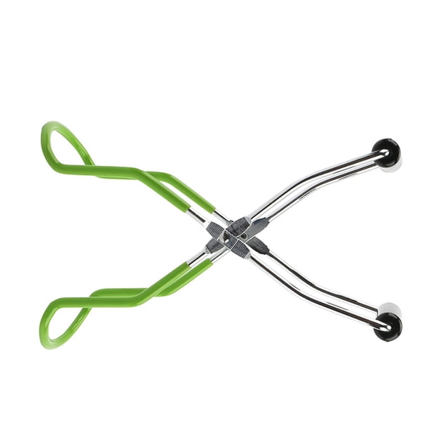 Billuyoard Anti-escaldado Canning Jar Lifter Antideslizante de boca ancha Can Clip Clamp para Kitchen Restaurant Cocina y Comedor Pasto verde