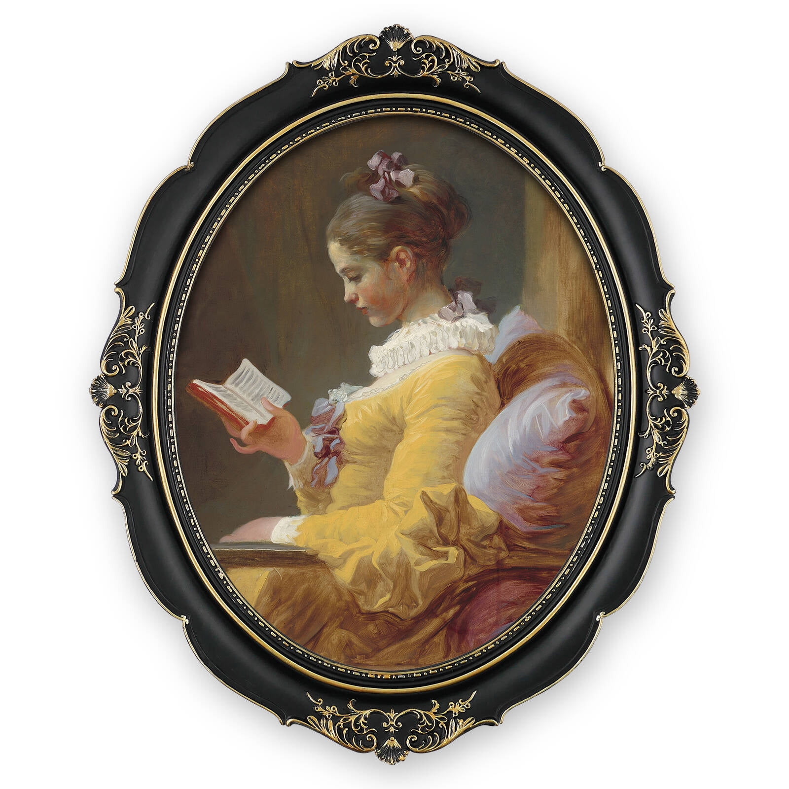 11x14 Picture Frame Oval Photo Frames for Wall Decor, Black Poster Frame 11 by 14, Wedding