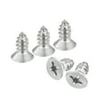 thumbnail image 1 of Uxcell #14x1/2" Tornillos de madera, paquete de 15 tornillos Phillips autorroscantes de acero inoxidable 304, 1 of 5