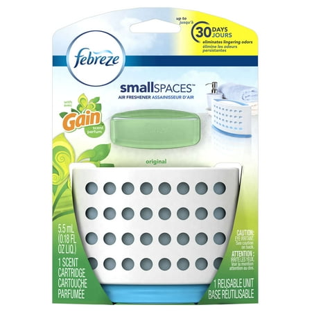 Febreze Small Spaces Air Freshener Starter Kit, Gain Original Scent, 1 Count