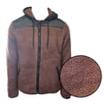 thumbnail image 1 of Jack &amp; Jones Men's Maroon Jacket Authentic Sherpa Teddy Fleece (S04), 1 of 12