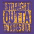 thumbnail image 2 of Straight Outta Minnesota T Shirt - 2X-Large - Purple, 2 of 6
