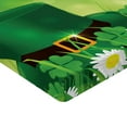 thumbnail image 2 of Ambesonne Colorful Fitted Sheet 2 Pcs Set, Lucky Shamrock, Twin XL, Green, 2 of 3
