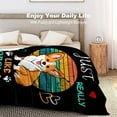 thumbnail image 5 of Cute Corgi Dog Blanket Just A Girl Who Loves Corgi Flannel Throws and Blankets Bed Bedding Couch Decor Gifts for Corgi Lovers Kids Girls Boys Toddler Adult 80"x60", 5 of 6