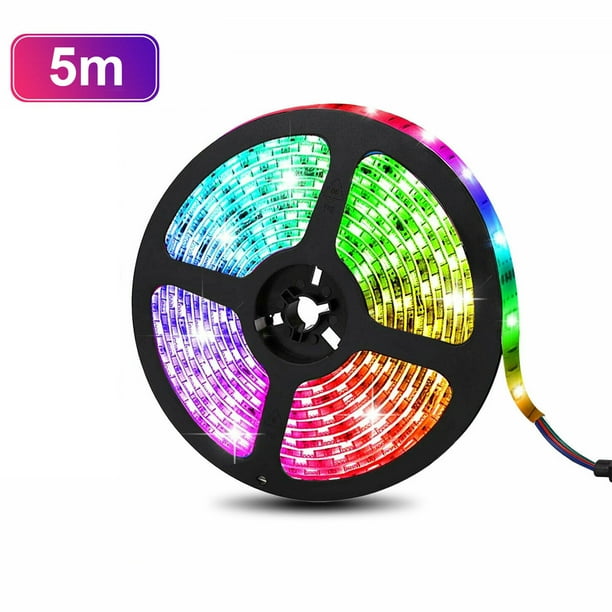 Đèn LED chuỗi SMD5050 16.4ft TSV với đèn nền TV, Pin USB sẽ đem lại cho bạn không gian giải trí hoàn hảo. Hãy hình dung các bộ phim, video game yêu thích của bạn được phát triển trên nền tảng đèn LED chất lượng cao sáng màu, điều chỉnh độ sáng dễ dàng và cắm nguồn thông qua cổng USB. 