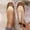 Brown, variant on Women's Wide Width Square Toe Flats, Breathable Faux Leather Two-Tone Slip-On Shoes, Comfortable Soft Sole Walking Shoes for Daily Wear, Work, Party - Black/White/Brown/Beige