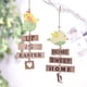 thumbnail image 4 of Billuyoard Adorno colgante de de Pascua pájaro ligero casa encanto colgante puerta de casa Anti-deformación banquete decoración Oficina Kits de decoración para fiestas, 4 of 6