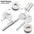 thumbnail image 4 of Proof Safety Cabinet Glass Doors Lock Sliding Glass Showcase Lock Showcase Drawer Case Sliding Glass Push Door Ratchet Lock, 4 of 9