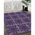 thumbnail image 3 of Ahgly Company Machine Washable Indoor Square Transitional Plum Purple Area Rugs, 7' Square, 3 of 7