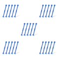 thumbnail image 2 of Wosthever Amortiguador de tenis de 5 uds., suministros de reemplazo de deportes profesionales portátiles, amortiguadores ligeros para modificación de Azul 5piezas Wosthever CBP203648, 2 of 5