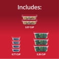thumbnail image 6 of Rubbermaid EasyStore Medium Rectangle Containers, 18-Piece Set, Food Storage Containers, Food Storage Containers with Lids, 6 of 8