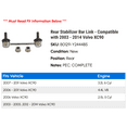thumbnail image 2 of Rear Stabilizer Bar Link - Compatible with 2003 - 2014 Volvo XC90 2004 2005 2006 2007 2008 2009 2010 2011 2012 2013, 2 of 2
