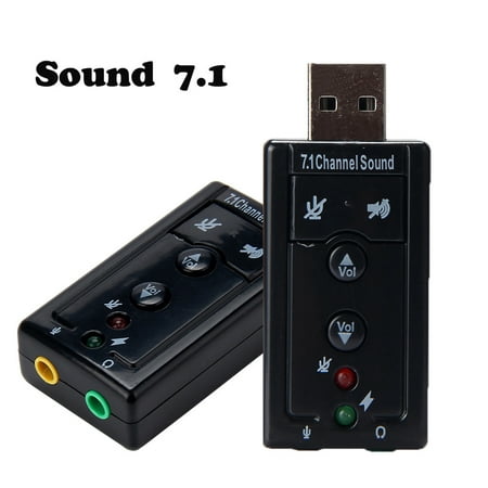 USB 7.1 Channel Audio Device Sound Card Adapter For Laptop