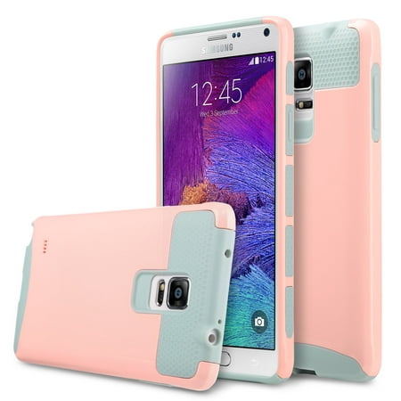Galaxy Note 4 Case, ULAK Slim Fit Protection Case Shockproof Hard Rugged Ultra Protective Back Rubber Cover with Dual Layer Impact Protection for Samsung Galaxy Note