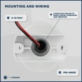 thumbnail image 3 of Five Oceans Anchor Light - Stern Lights for Boats, Boat Lights Navigation,12V DC, USCG Rules 2NM, 3 1/4 Inch Fixed Mount, Boat Stern Light for Pontoon, Fishing Boats, Bass Boats, Sport Boats - FO2312, 3 of 7