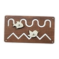 thumbnail image 3 of TISHITA DIY Busy Board Track & Slide Material Sensory Toy for Toddlers Baby Children coffee, 3 of 8