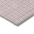thumbnail image 4 of Addison Rugs Chantille Indoor/Outdoor Transitional Squares Pink Washable Rectangle Rug, 5' x 7'6", 4 of 6