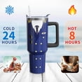 thumbnail image 3 of Pilot Gifts for Men, 40 Oz Tumbler Cup with Handle and Lid Straw, Aviation Lovers Gifts for Him Her Birthday Gift Ideal, Pilots Airplane Stainless Steel Mug Water Bottle, 3 of 6